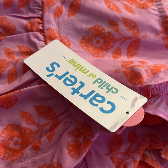 NWT Carter's Child of Mine IG 3pc Set 0-3 months - Pink Orange Flower - Picture 5 of 6